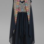 Chiffon dhothi set with sharg