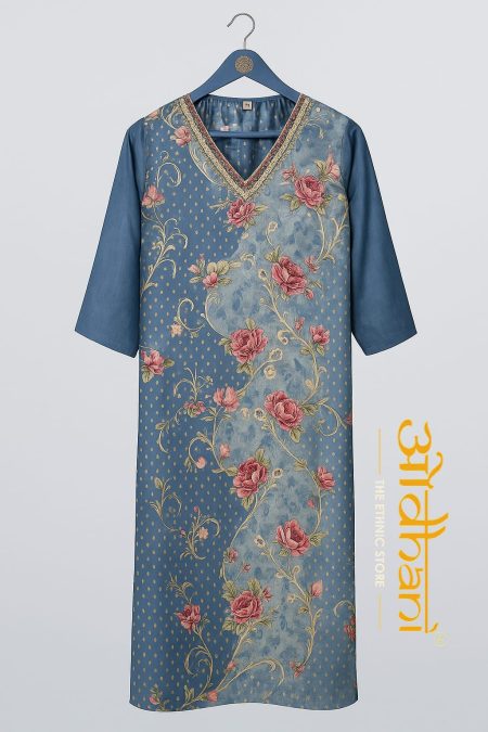 Mix cotton readymade suit with dupatta