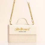 Pearl-beaded sling bag
